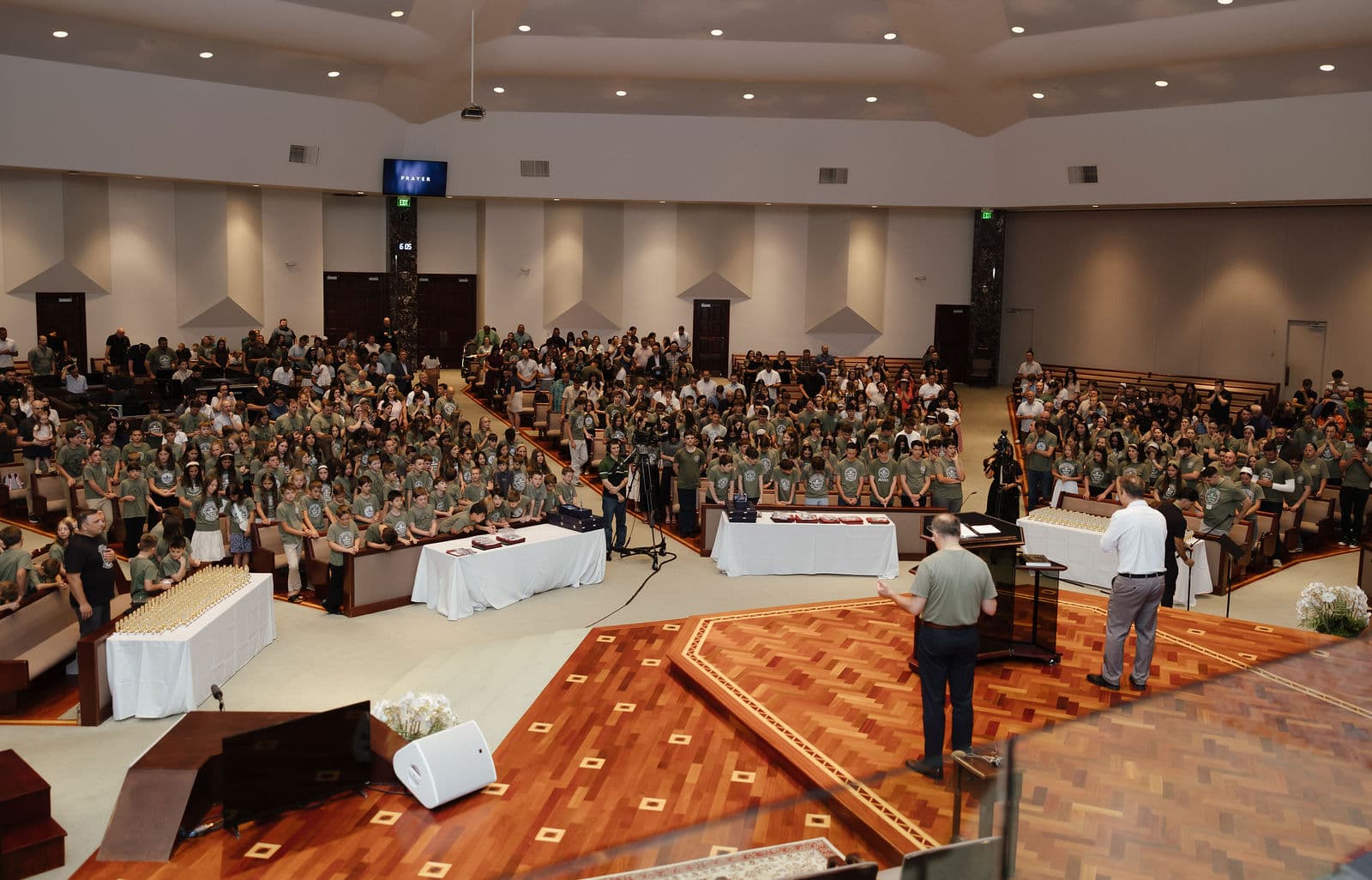 Young contestants standing together at Nationals